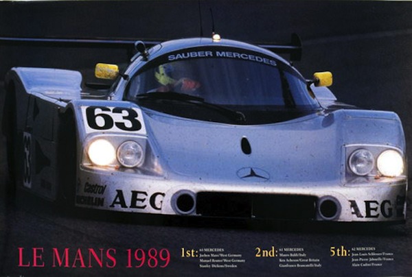 Poster: Sauber Mercedes Le Mans 1989