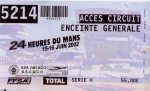 Eintrittskarte 2002