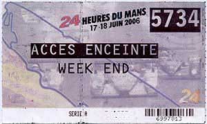 Eintrittskarte 2006
